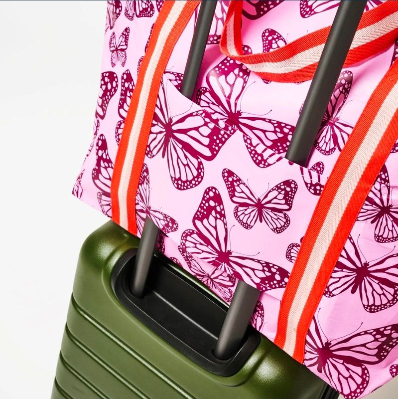 Zip Medium Tote - Butterfly