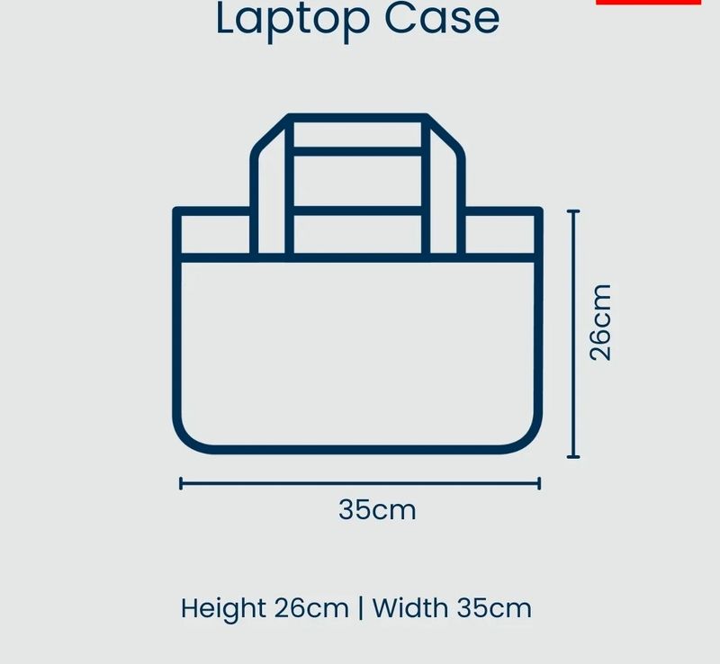Laptop Case - Red Blue Stripes