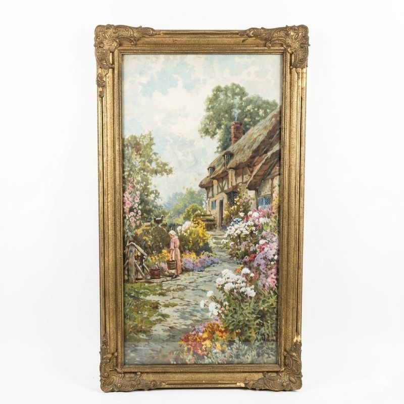 A De Breanski Jr Framed Print