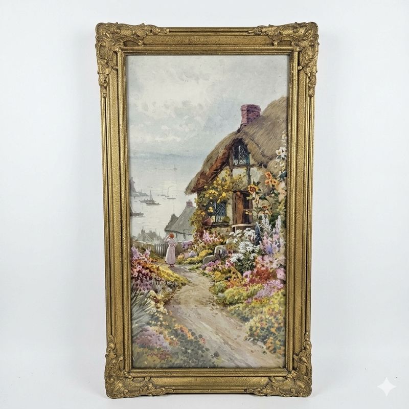A De Breanski Jr Framed Print