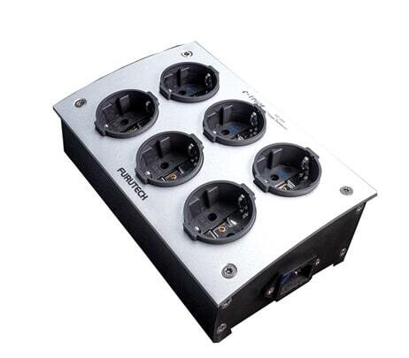 Furutech e-TP60E (R) stekkerblok zilver 6 x schuko