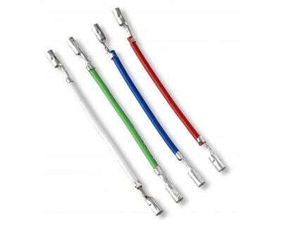 Ortofon Headshell cables set 4 stuks kleurgecodeerd