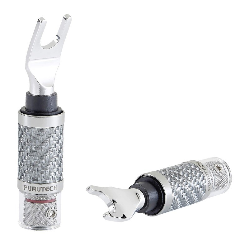 Furutech CF-201 NCF (Rhodium) - Spade connector Ø5.5mm per paar