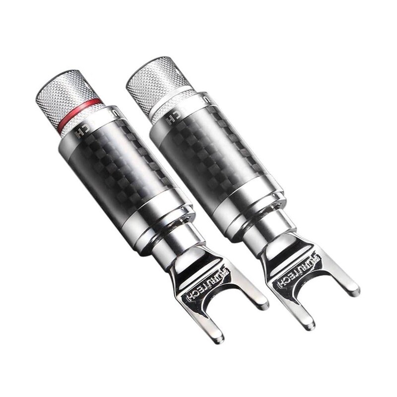 Furutech CF-201 (R) Rhodium - Spade connector tot Ø5,5mm per paar