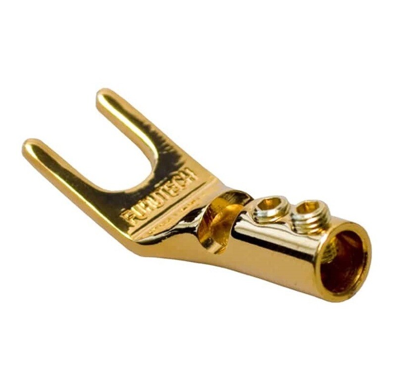 Furutech FP-201 (G) Gold - Spade connector schroefmontage tot Ø6mm per set 4 stuks