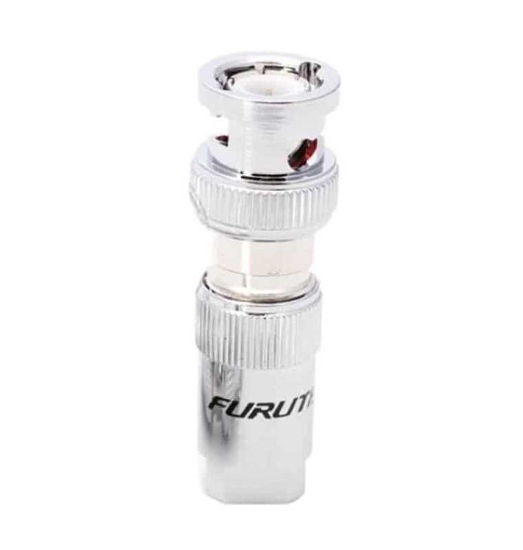 Furutech FP-3-117 Rhodium - BNC-connector tot Ø8mm per set 2 stuks