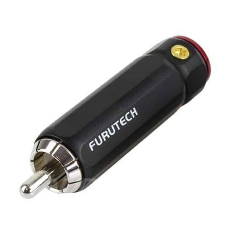 FURUTECH FP-108 (R) OCC Rhodium RCA connector tot Ø9.2mm per set 4 stuks