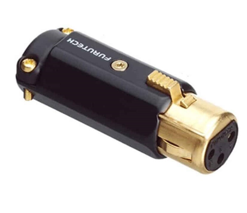 Furutech FP-602F (G) Gold Female XLR connector tot Ø12mm per stuk
