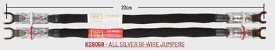 Kimber Kable Select KS-9068 Bi-wiring zilveren Jumper set 4 stuks