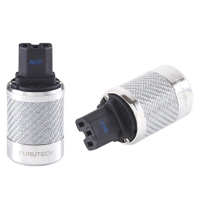 Furutech FI-50 (R) Rhodium NCF Nano Crystal² Formula - IEC C13 netstekker 10A van Ø6mm tot Ø20mm