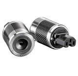 Furutech FI-50 (R) Rhodium - IEC C13 netstekker 10A van Ø6mm tot Ø20mm