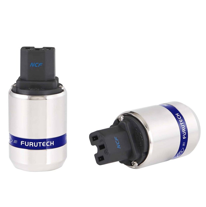 Furutech FI-48 NCF (R) Rhodium Nano Crystal² Formula - IEC C13 netstekker 10A van Ø6mm tot Ø20mm