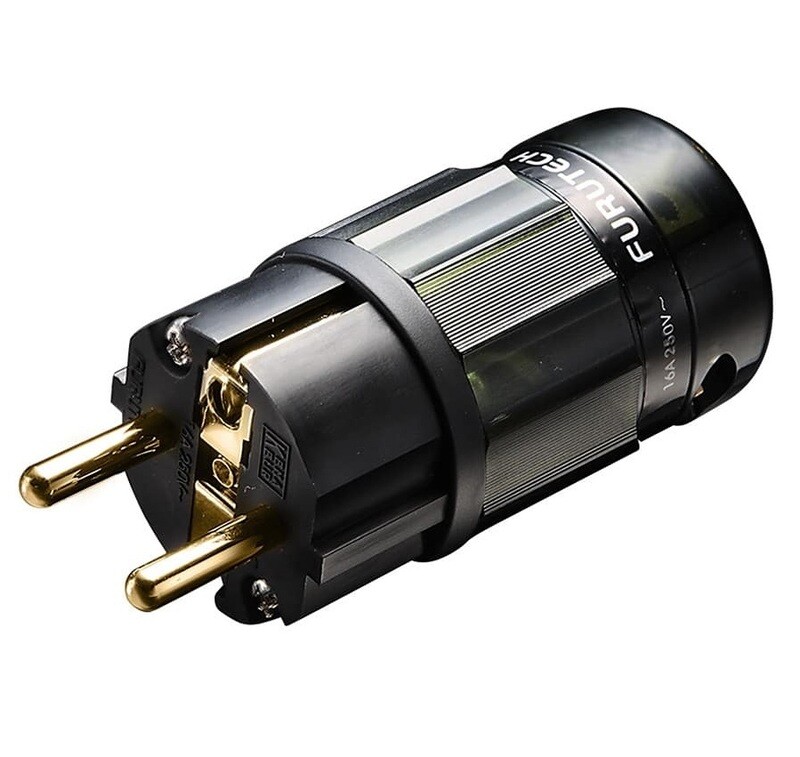 Furutech FI-E38 (G) Gold - Schuko netstekker van Ø6,6mm tot Ø17,5mm