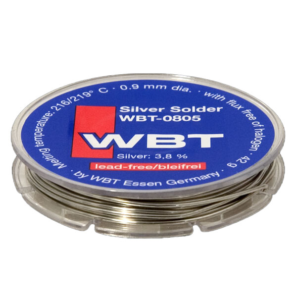 WBT-0805 Zilver soldeertin loodvrij 0,9 mm spoel 42 gram