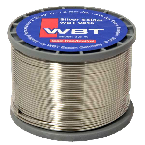 WBT-0845 Zilver soldeertin loodvrij 1,2mm spoel 500 gram