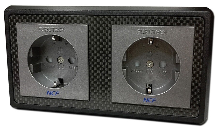 Furutech FT-SWS-D NFC (R) Rhodim wandcontactdoos - Chassisdeel schuko per stuk