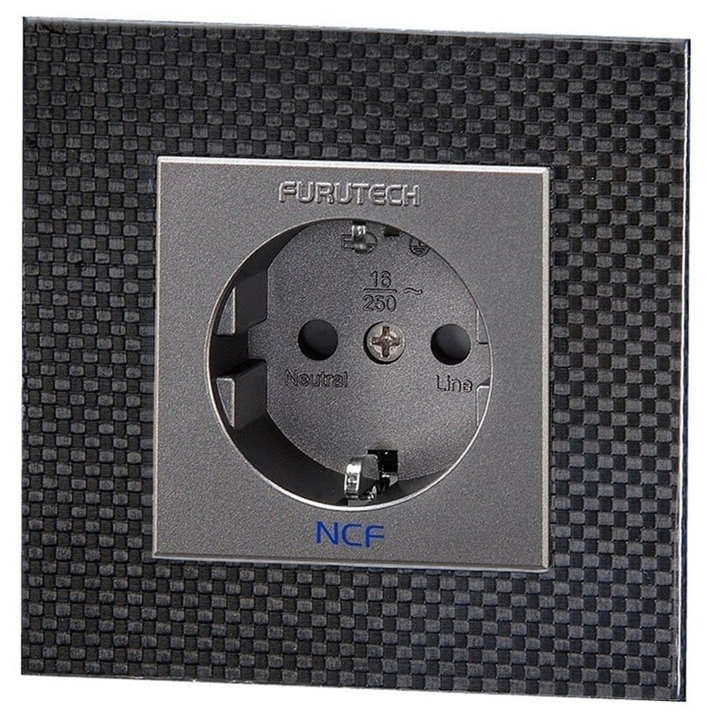 Furutech FT-SWS NCF (R) Rhodium wandcontactdoos - Chassisdeel schuko per stuk
