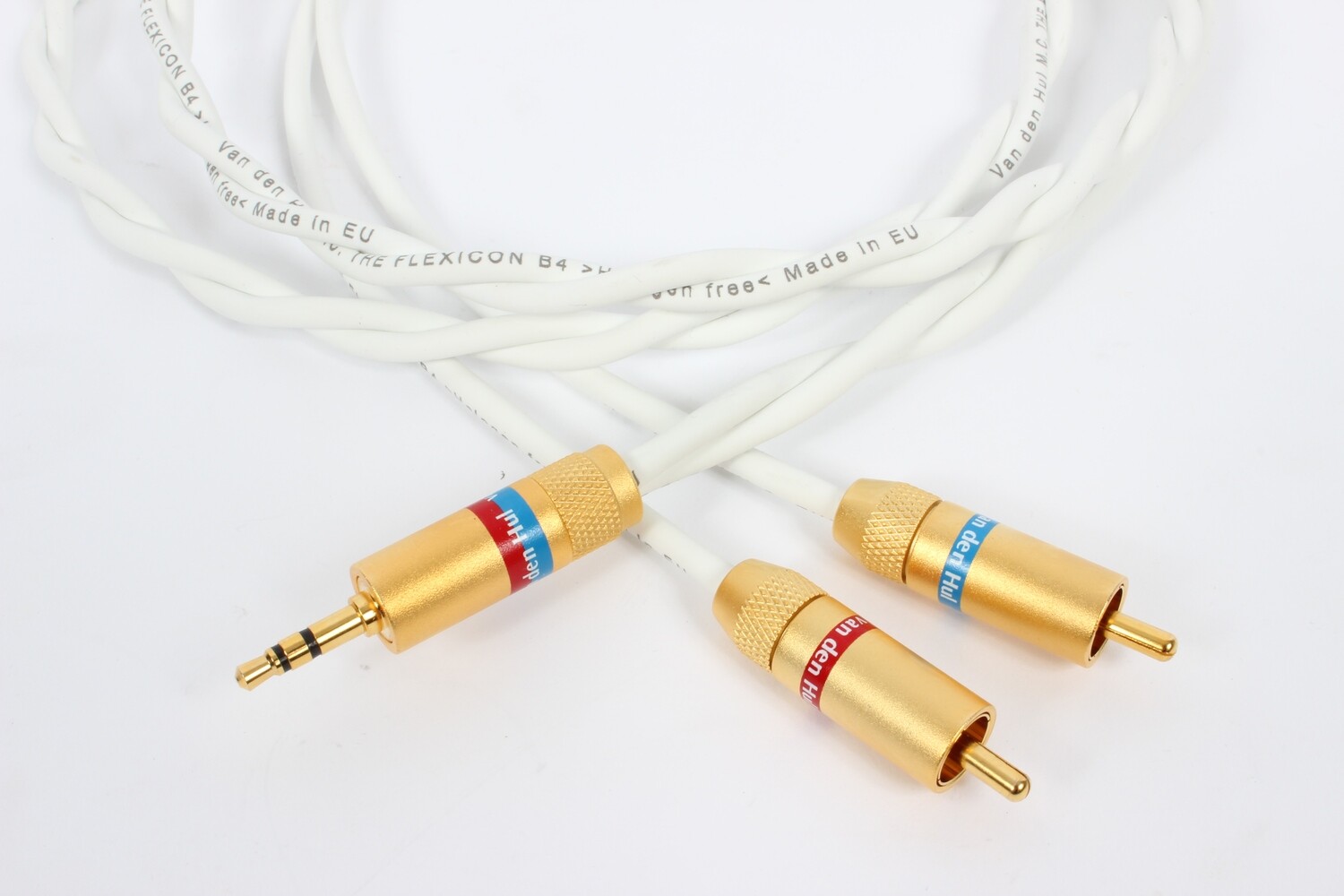 Van den Hul THE FLEXICON B4 3,5mm mini jack &gt; RCA analoge interlink / AUX-kabel vanaf 1,0 meter