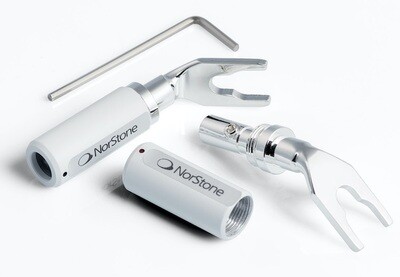 NorStone Jura Spades verzilverd koper tot 6 mm² schroefmontage per set 4 stuks