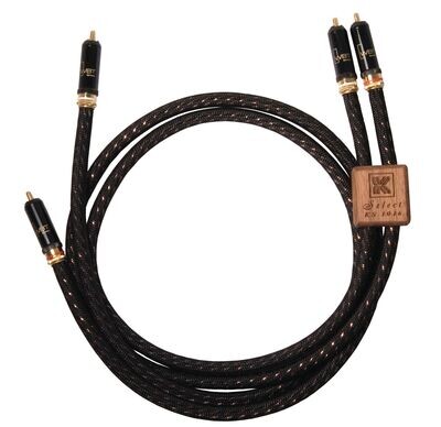 Kimber Kable Select Series KS-1014 phono-kabel koper 2 x RCA + aarde vanaf 1,0 meter
