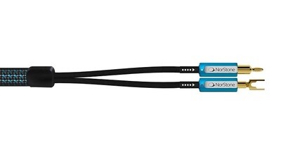NorStone Skye luidsprekerkabel 99.999% OFC TC koper met 24K vergulde connectoren stereoset 2 stuks 3,0 meter