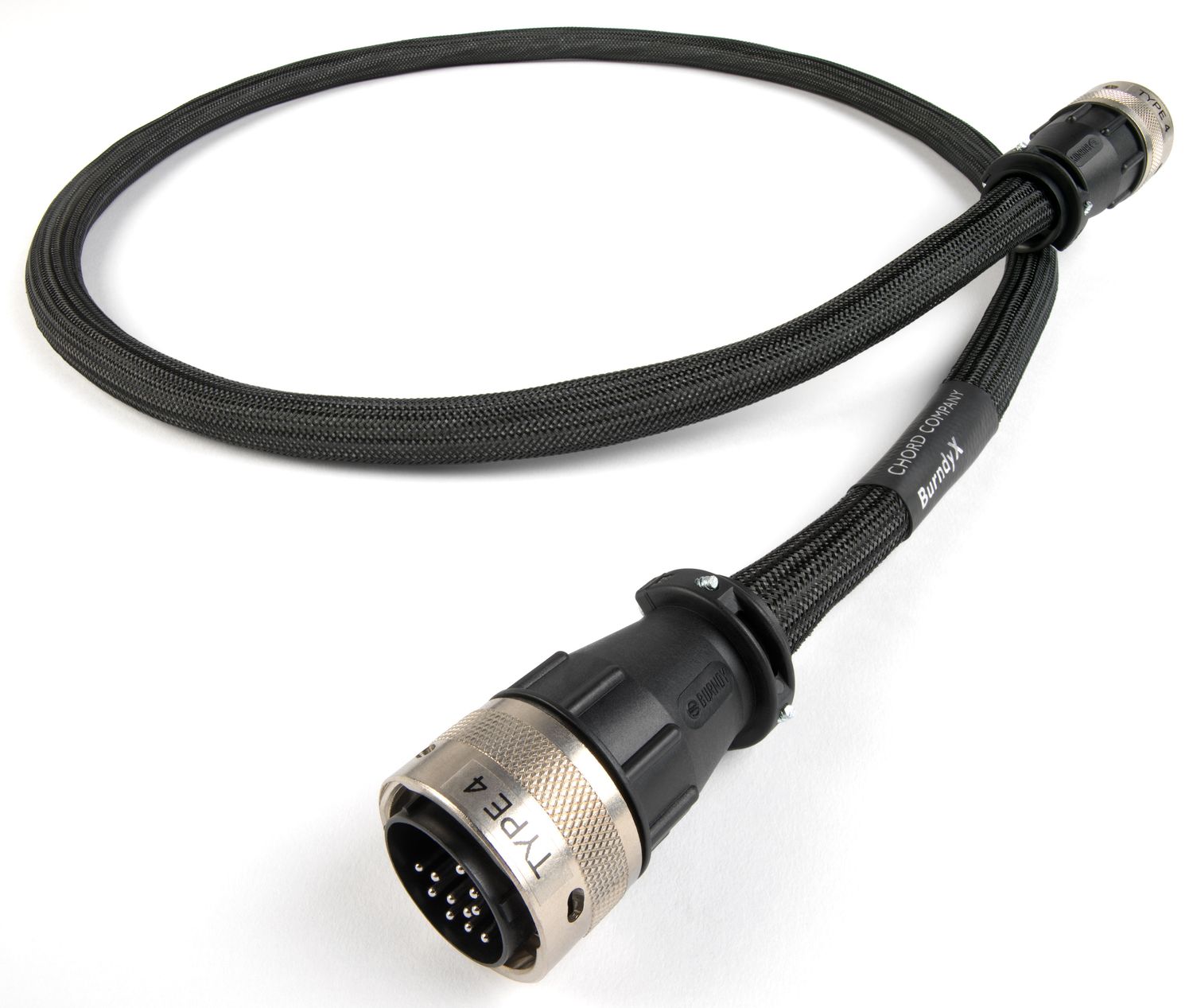 Chord Company ChordBurndy Cable X (XLPE) NAPS 555 No 1 (10pin) of No 2 (7pin) single voedingskabel upgrade voor NAIM Audio 1,23 meter