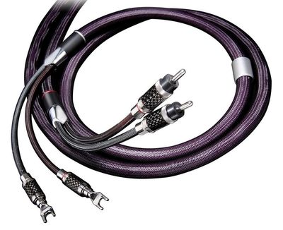 Furutech Speakerflux luidsprekerkabel AWG 9 Amp side Spades / Speaker side Bananas stereoset 2 stuks vanaf 2,0 meter