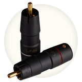 ETI Research Link Serie verguld koper RCA-connector tot Ø11,6 mm per stuk