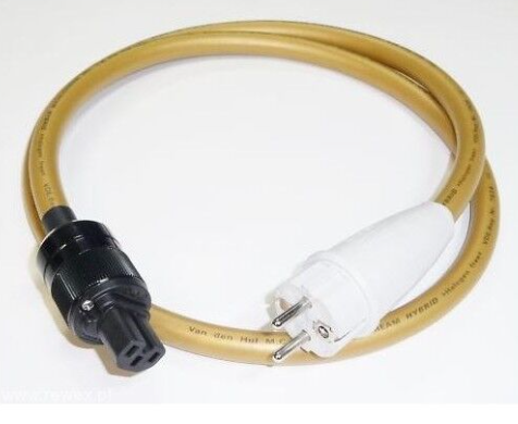 Van den Hul The Mainsstream Hybrid voedingskabel 3 x 1,69 mm2 AWG 15 OFC verzilverd koper als IEC C13-10A 1,5 meter WEBSHOPRETOUR 40% KORTING