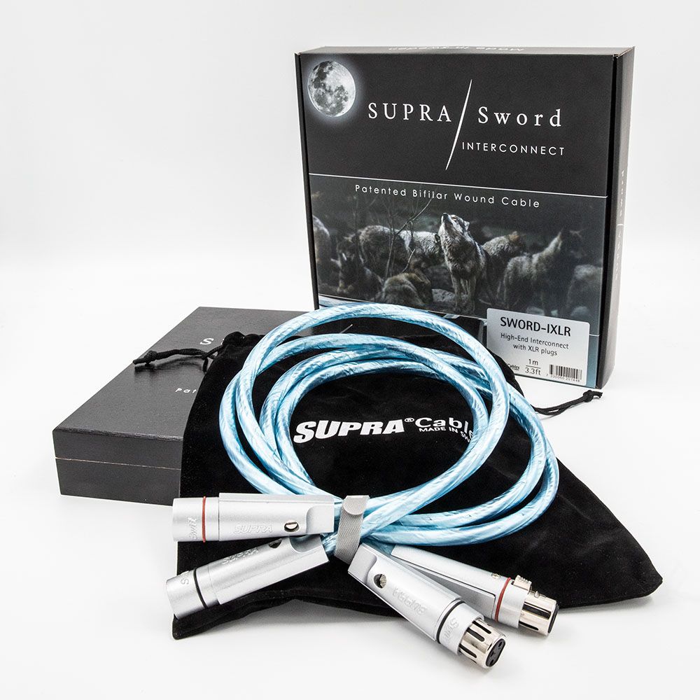 Supra Sword I Excalibur XLR high end interlink met Rhodium-plated