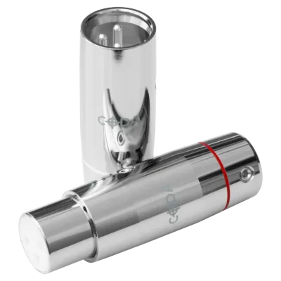 ETI Research CODA Serie massief 99,99% puur zilveren XLR-connector tot Ø12mm per stuk