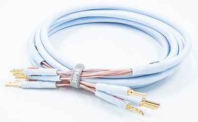 Supra XL Annorum Combicon single-wire luidsprekerkabel 2 x 1,6 mm2 AWG15 inclusief verwisselbare banaanpluggen + spades stereoset 2 stuks vanaf 2,0 meter