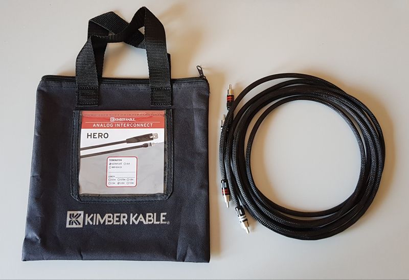 DEMO-KABEL Kimber Kable Interlink HERO Varistrand 4 RCA  stereoset 2 x 2,0 meter van € 699,00 voor € 399,00
