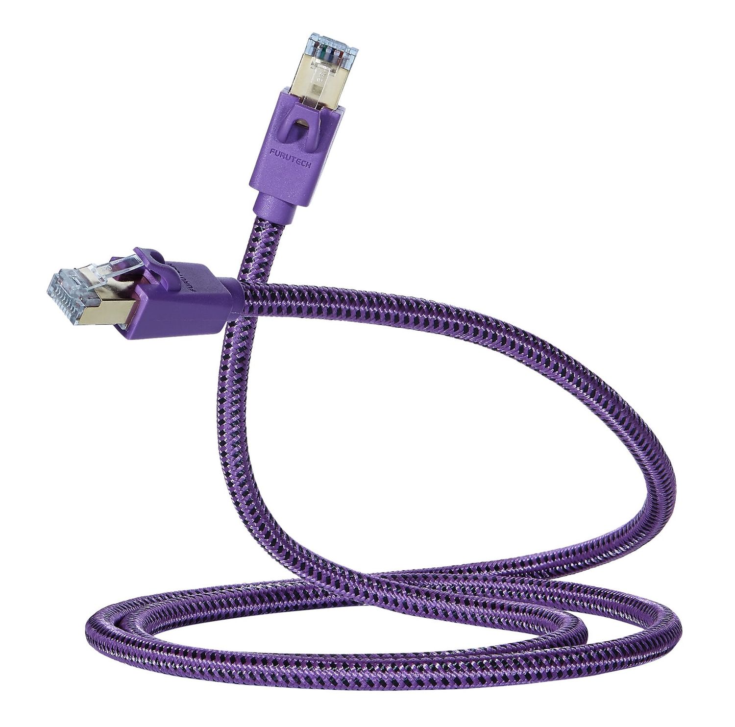 Furutech LAN-8 NCF PLUS RJ45 CAT8 S/FTP Ethernet-kabel met massieve verzilverde OCC koperen geleiders en tripple-shielding tot 40Gbps 2000MHz vanaf 0,6 meter