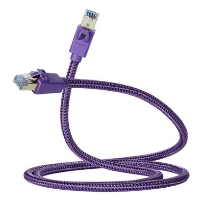 Furutech LAN-8 NCF PLUS RJ45 CAT8 S/FTP Ethernet-kabel met massieve verzilverde OCC koperen geleiders en tripple-shielding tot 40Gbps 2000MHz vanaf 0,6 meter