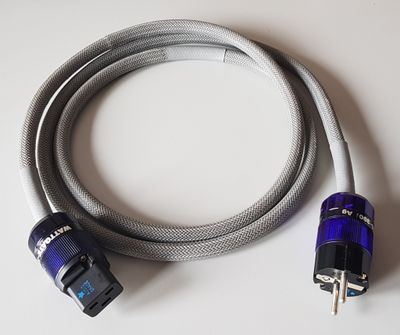 DEMO-KABEL Kimber Kable UHDXK! QS-16TC ALL CLEAR Voedingskabel 16 koperen geleiders 2 x 6,63 mm2 AWG 9 met V-Telfon mantel C19 -16A Lengte 2,0 meter