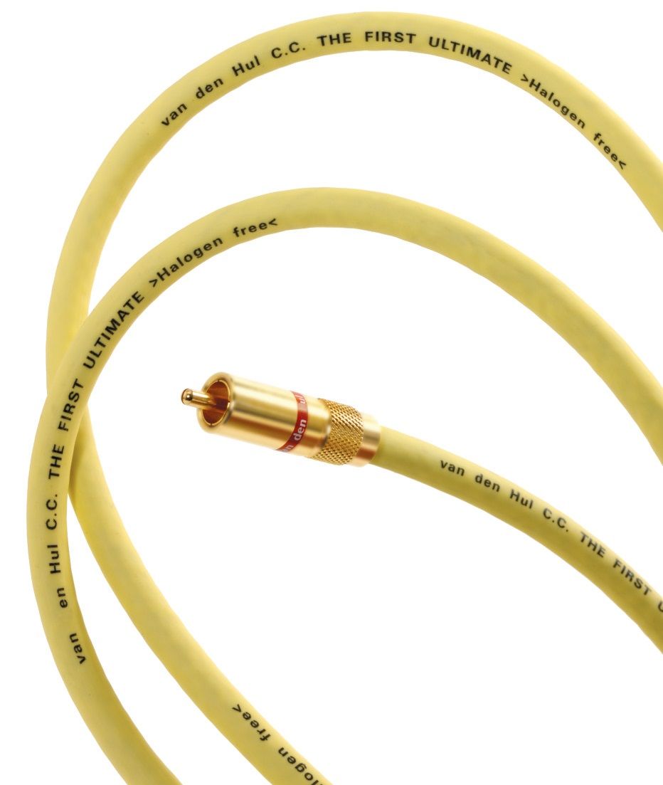 Van den Hul The First Ultimate MK II RCA Interlink met een LSC-kerngeleider en carbon coating stereoset 2 stuks vanaf 0,8 meter