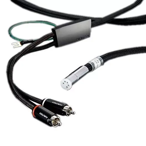 Furutech AG-12 Tone Arm Cable  5-pins DIN naar 2 x RCA 1,2 meter