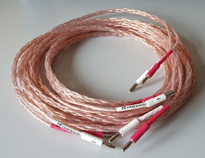 DEMO-KABEL Kimber Kable Luidsprekerkabel 4TC Single-Wire All-Clear stereoset 2 x 3,0 meter