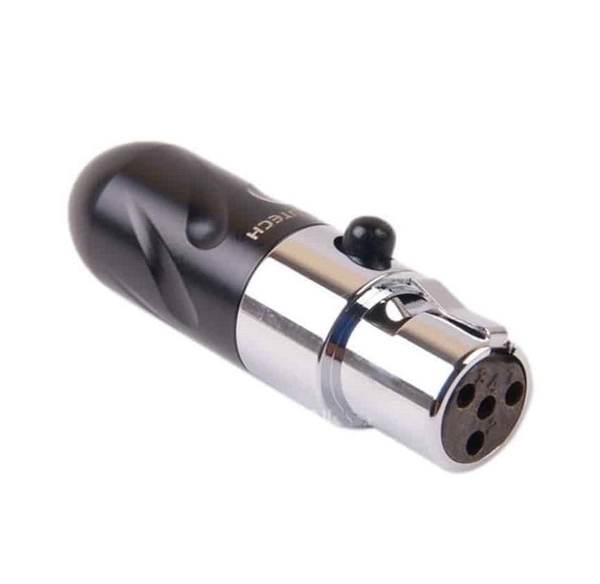 Furutech FP-610mF Rhodium Female 4-pins mini-XLR connector per stuk