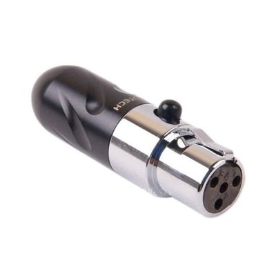 Furutech FP-610mF Rhodium Female 4-pins mini-XLR connector per stuk