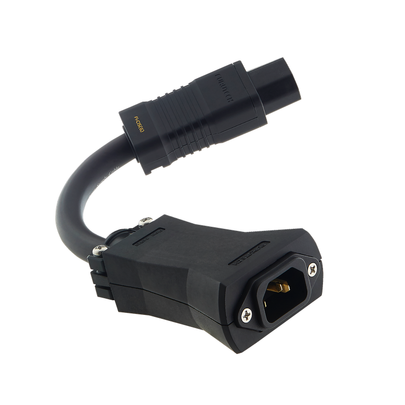 Furutech Flow-C15 in-line netfilter 24-karaats gold-plated IEC C13 - 20 cm.