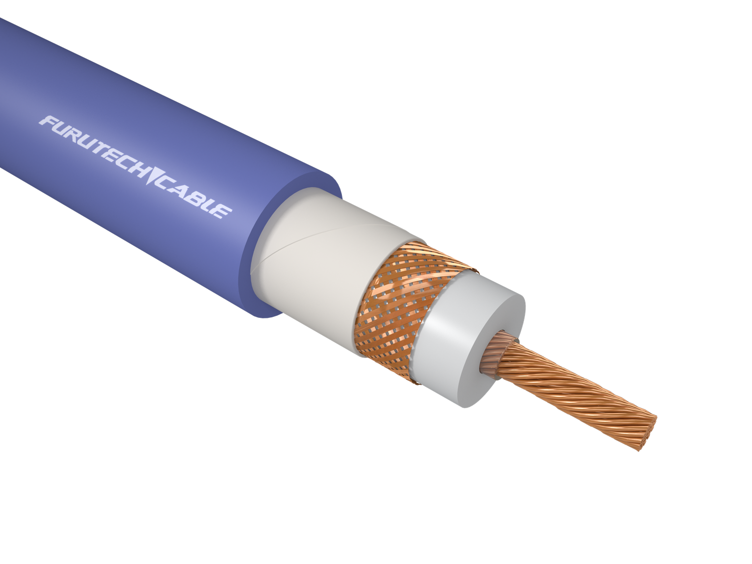 Furutech FC-α12 (Alpha) coaxiale digitale interlink-kabel 75Ω OCC koper monocristal per meter
