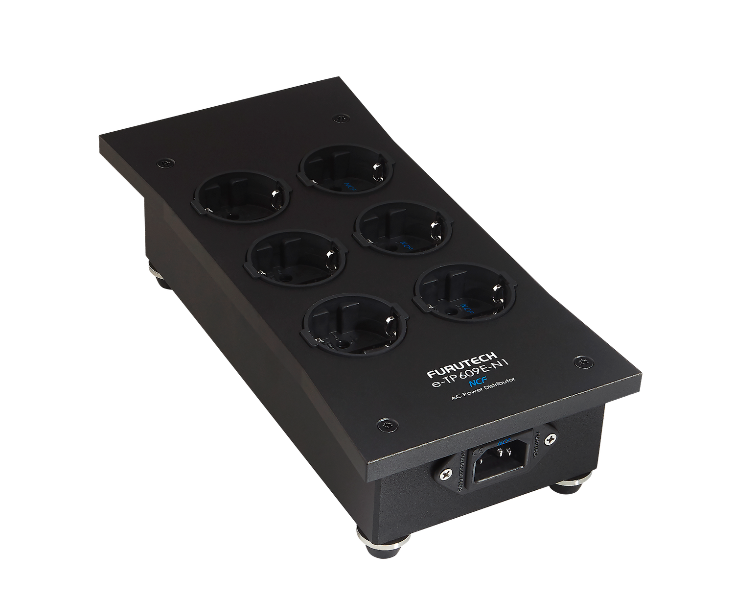 Furutech E-TP609E NCF-N1 stekkerblok Rhodium-plated 6 x schuko