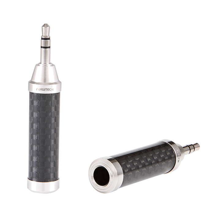 Furutech CF35 Rhodium 3.5mm naar 6.3mm adapter