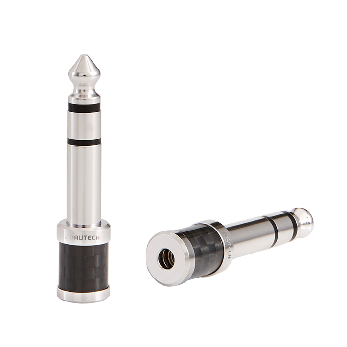 Furutech CF63-S Rhodium 3.5mm naar 6.3mm adapter per stuk