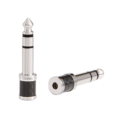 Furutech CF63-S Rhodium 3.5mm naar 6.3mm adapter per stuk