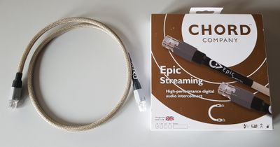 OCCASION Chord Company Epic Streaming high end RJ45 UTP Ethernet-kabel 1,0 meter