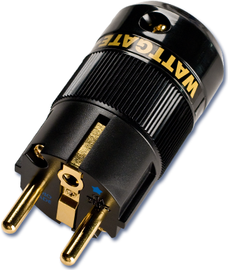 WattGate 390i Classic (AU) Goud uitgevoerd in zwart 16A - Schuko netstekker