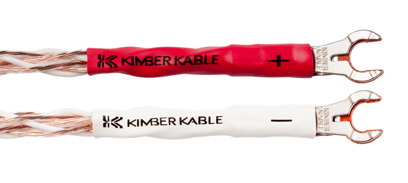 Kimber Kable Jumper 4TC jumper spade naar banaanplug 20cm set 4 stuks